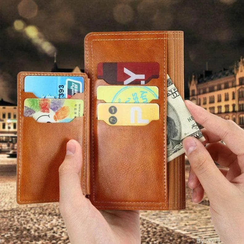 Zipper Leather Card Slot Flip Galaxy S21 Case
