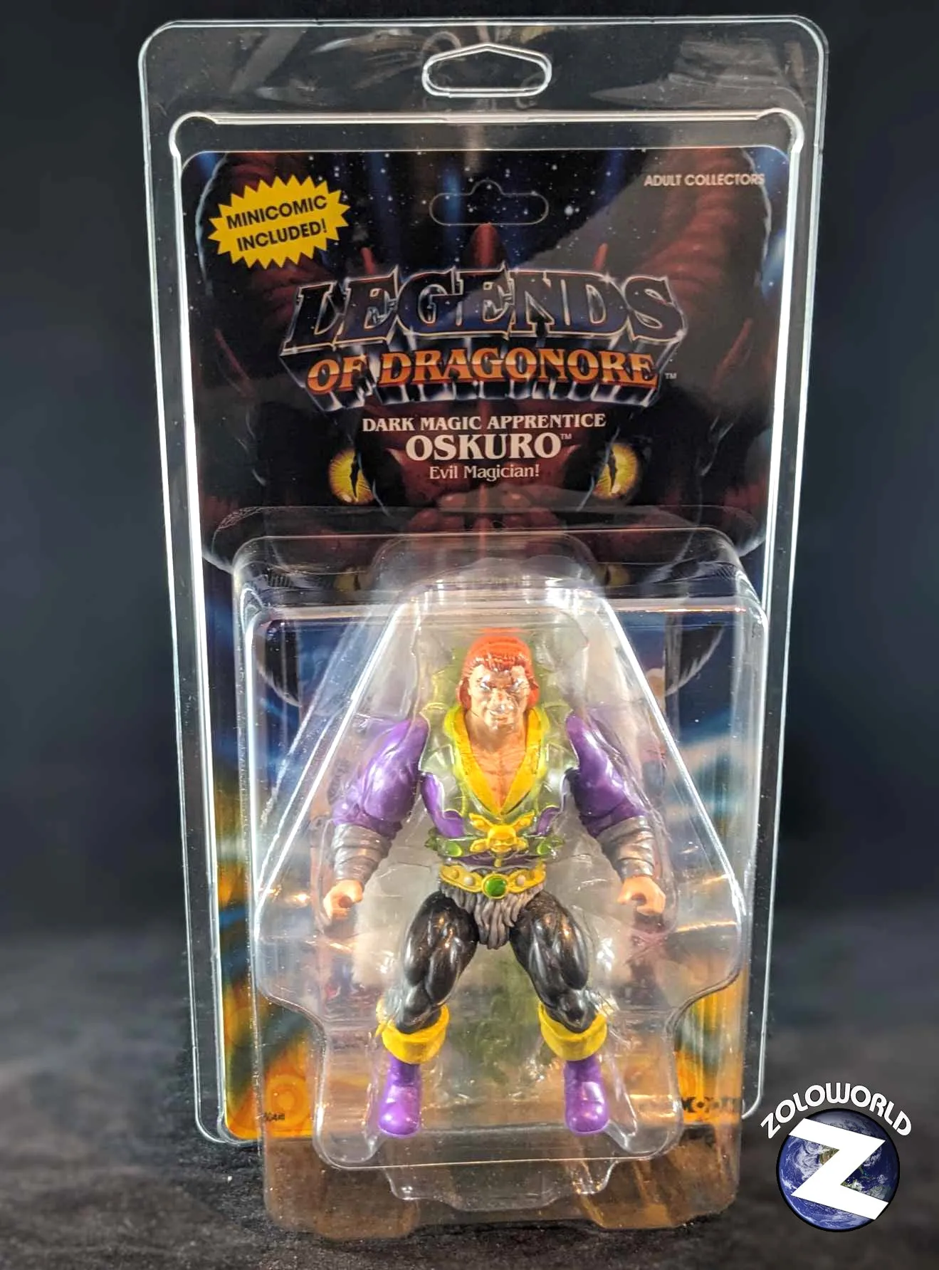 ZOLOWORLD OFFICIAL LEGENDS OF DRAGONORE MOC UV ACTION FIGURE PROTECTIVE CASE