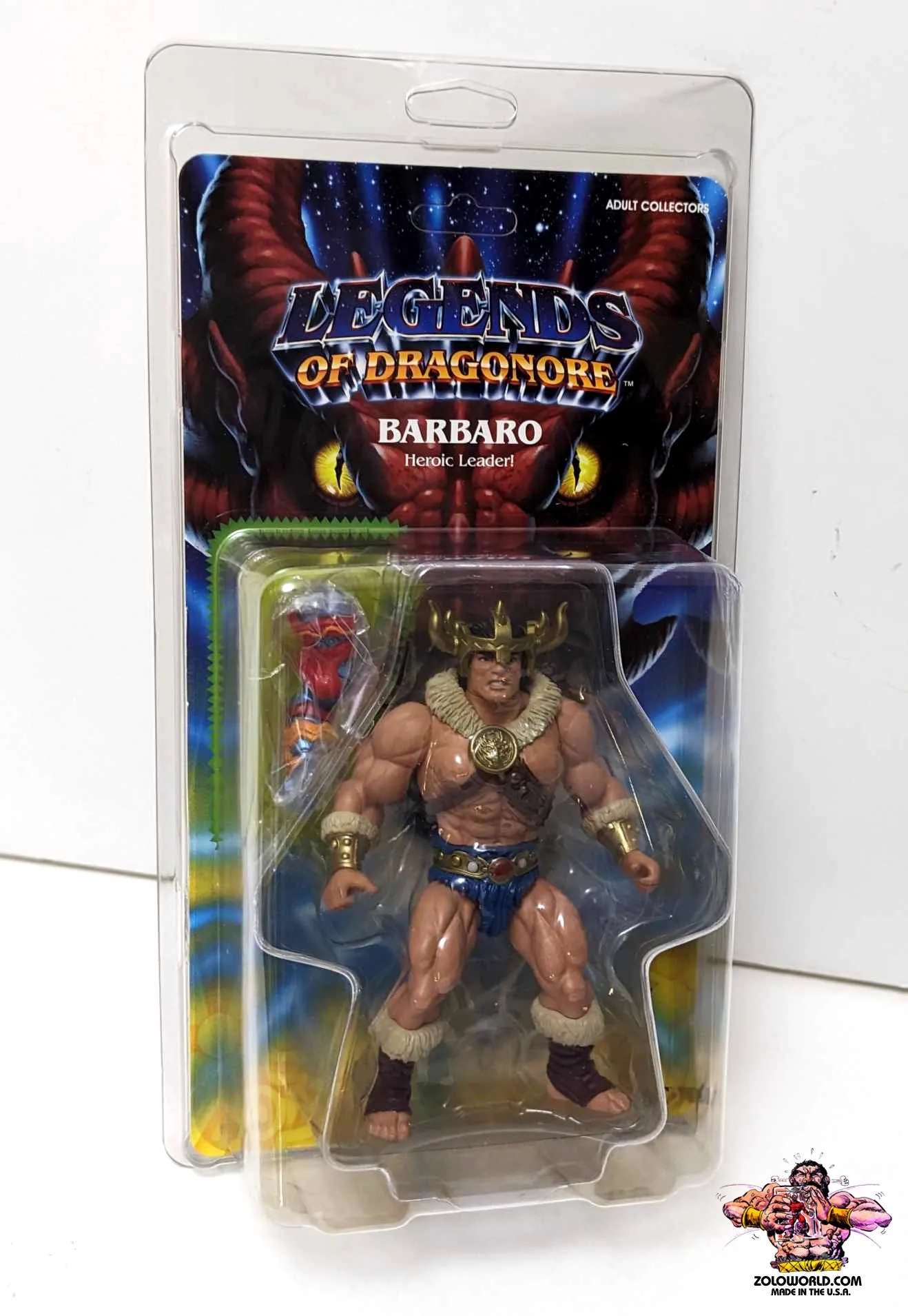 ZOLOWORLD OFFICIAL LEGENDS OF DRAGONORE MOC UV ACTION FIGURE PROTECTIVE CASE